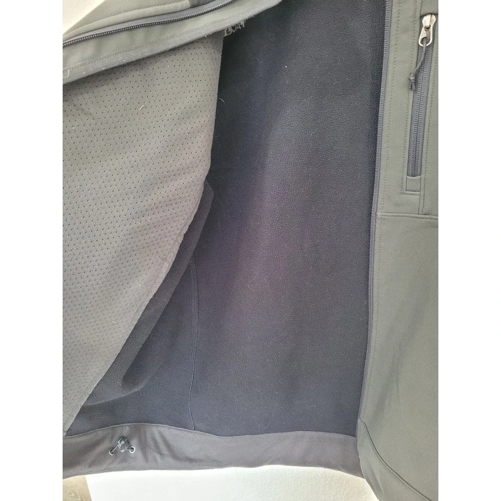 The North Face Apex Bionic Black Gray‎ Jacket Mens Size Med Soft Shell #7
